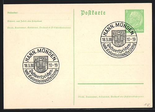 Stempel hann münden - ak, hann.