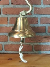 Alte unbenutzte Schiffglocke Messing