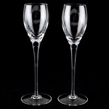 2 moderne hohe Obstbrandgläser 20,5 cm Likörgläser Schnaps Gläser Second Hand