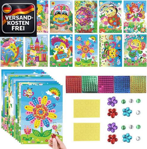 Kinder mosaik bastelset mit - kinder, 12