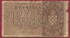 Kroatien/Croatia 2 Kune P-8b Serie BK (1942)