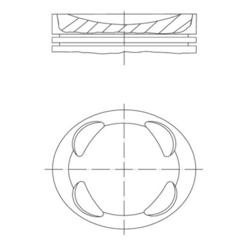 Kolben mahle 081 00104 000 - pi,