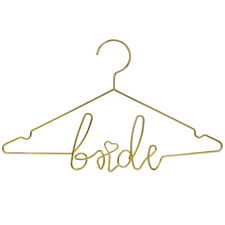1 Stück Kleiderbügel Bride aus Metal in Gold 45x27cm Hochzeitszubehör