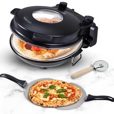 Pizzaofen elektrischer Pizzabackofen Pizzastein Pizzamaker Pizza 400°C Timer