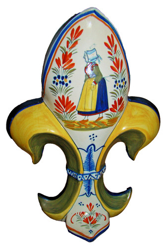 Henriot quimper lilie vase - lilie,