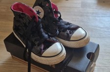 Converse Allstar Chucks Gr. 10 1/2 27 Kinder Mädchen Rosa Sterne Schwarz Schuhe
