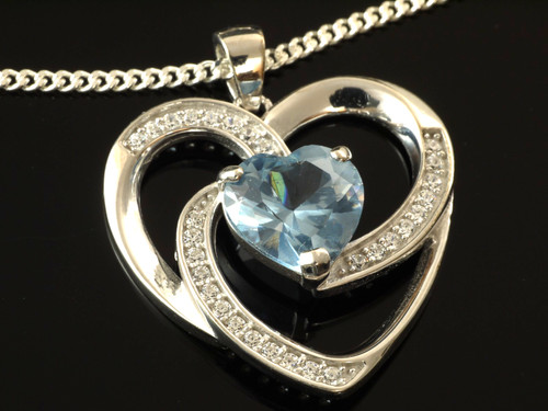 925 silber großer herz - silber,