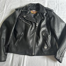 HARLEY DAVIDSON original Universal Lederjacke Größe W/M schwarz Neu!