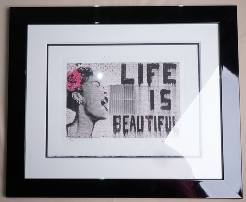 Banksy lithographie limitiert - lithographie,