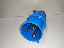 Stecker 32A-6h 200-250V ABL17 S32.20 3Pin 2P+ CE VDE blau Steckdose Rundstecker