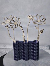 Vase Trocken- und Kunst Blumen