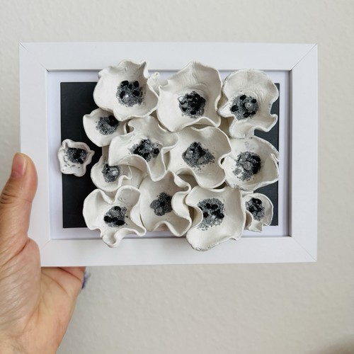 Modernes blumen wandbild - 3d,