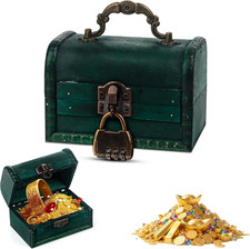 Vintage Holz Schatztruhe