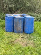 11 Stück Grosse Blau Tonnen Regentonnen Wasserfass auch einzeln abzugeben