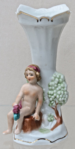 Porzellanfigur vase putto - vase, "putto