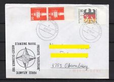 Marineschiffspost 1987 Beleg Fregatte Karlsruhe bef. n. Obernburg (D45)