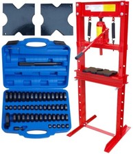 Werkstattpresse 12T Hydraulikpresse + Druckstücksatz 52-tlg. – Rahmenpresse