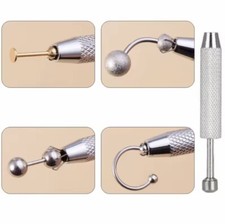 PIERCING KUGEL ZANGE PERLEN GREIFER SCHMUCK TOOL KUGELHALTER ARMBAND BALL GRABER