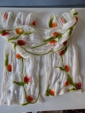 Filzschal mit Seide für Damen