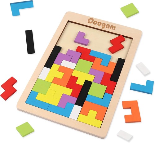 Holz puzzle tangram - holz,