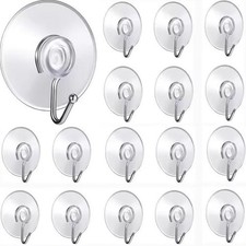 Saugnapf 20/30/40/50 mm mit Haken aus Metall Saughaken Saugnäpfe Handtuchhalter