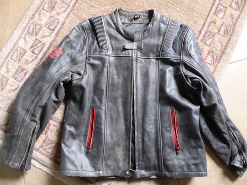Bikerjacke aus nubukleder - bikerjacke,