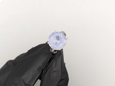 925 Silber Ring mit Lavendel Quarz, Lilien Quarz, Vintage Schmuck Sterlingsilber