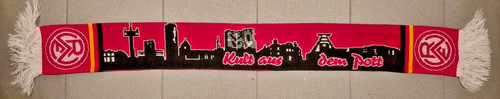 Rot weiss essen schal - rot,