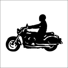 Chopper Motorrad - Aufkleber