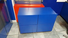 Ladeneinrichtung Rollcontainer Schubladen Schubladenschrank Schubladenwagen blau