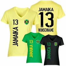 Fanshirt jamaika trikot - jamaika, damen