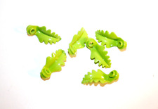 6x LEGO® Blatt/Farn/Pflanze/Laub aufrecht an 1x1 Rundplatte 2682 NEU Lime Grün