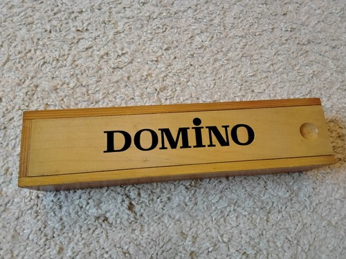 Dominospiel holzkasten - dominospiel, |