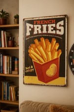 Blechschild French Fries Deko