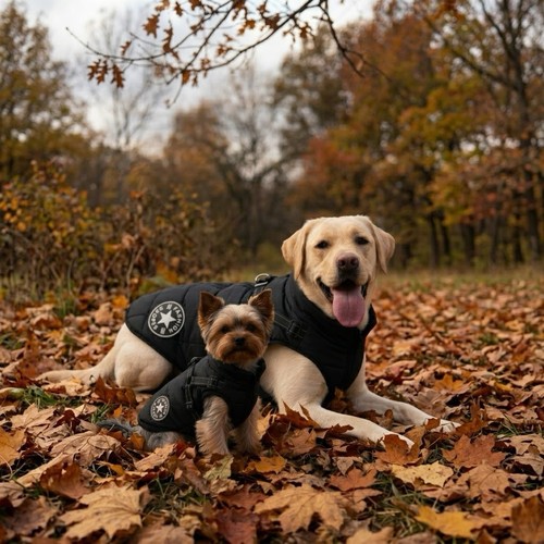 Hundemantel mit geschirr - mit,