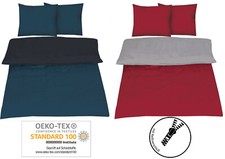Bettwäsche Microfaser Bettbezug Uni 135x200 155x220 200x200 200x220 220x240 cm
