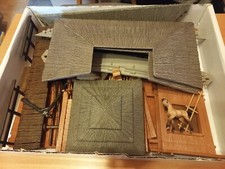 Schleich Tierpflegestation 42003 + Anleitung, 1 Teil fehlt (Gatter)