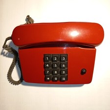 Altes Telefon, Tastentelefon, Tischtelefon POST FeTAp 751 rot, gebraucht