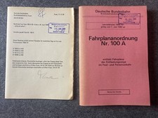 📘DB Fahrplananordnung 100 A