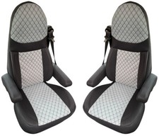 Wohnmobil Schonbezüge für Aguti GIS Liner und Milan Sitze in Schwarz/Grau GT401