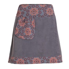 Vishes Damen Minirock Thermorock ECO-Fleece mit Seitentasche kuschelig warm