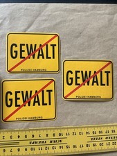 Alter aufkleber polizei - 3x,
