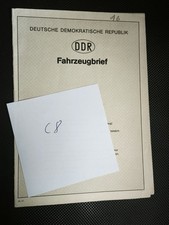 Trabant DDR Kfz Brief 601 K