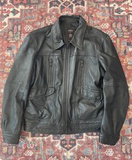 REDSKINS BLACK STONE RETRO VINTAGE BIKER LEDERJACKE SCHWARZ CASUAL GR. XL