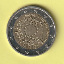2 Euro Sondermünze Deutschland 2015, 30 Jahre EU-Flagge, Prgst. F, zirkuliert