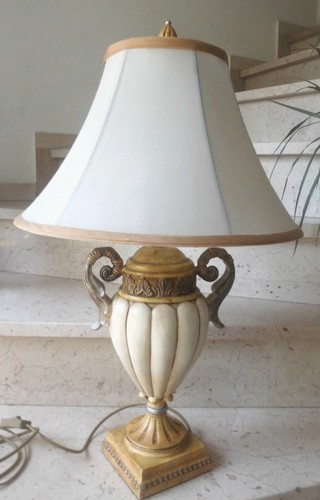 Große antik tischlampe rohs - tischlampe,