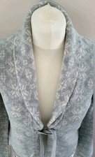 odd molly Strickjacke, Gr. N2, Grau-Weiß, Top!