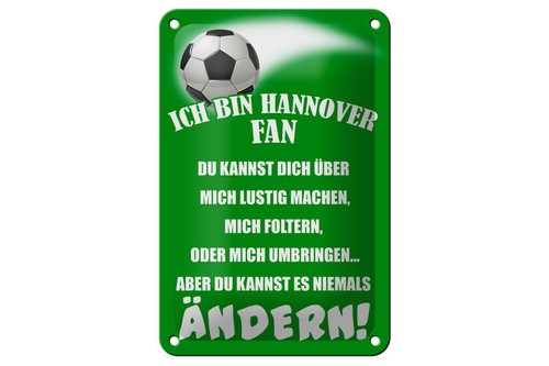 Blechschild ich bin hannover - blechschild,