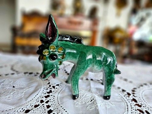 Keramik figur esel handgemacht - figur,