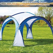 Großer Familien Event Unterstand 350 x 350 cm mit Seitenteilen von Royal